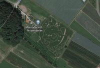 Erst von oben betrachtet offenbart das Maislabyrinth Nitzenweiler seine Geheimnisse